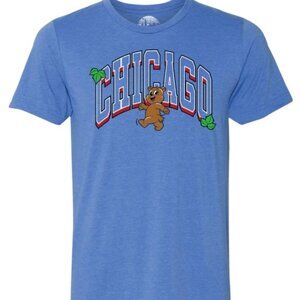 Chicago Cubs MLB Baseball Cubby Bear T-Shirt - Blue - Medium
